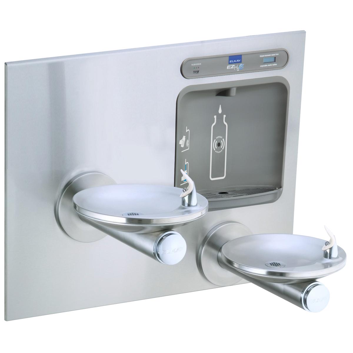 Elkay EZH2O Bottle Filling Station With Integral SwirlFlo Fountain ...