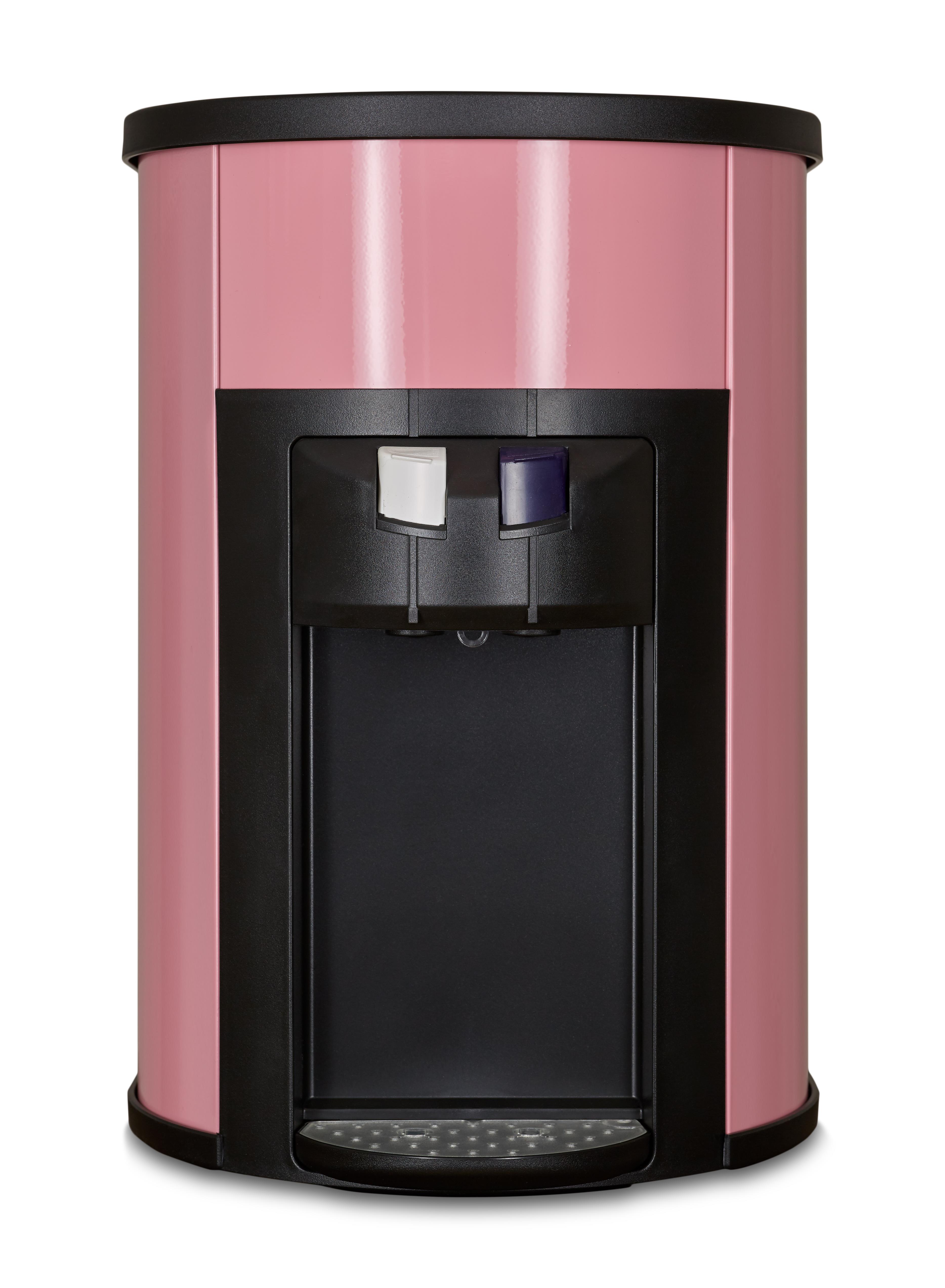 Pink Countertop Bottleless Water Cooler | Steel Tabletop Water Cooler