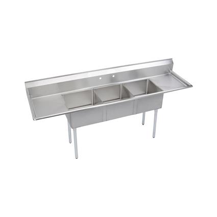 3C Sink, 18X18X12 B, L&R 24 DB, 16/300