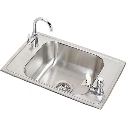 SS 25x17x6.8 Single Drop-in Sink Kit