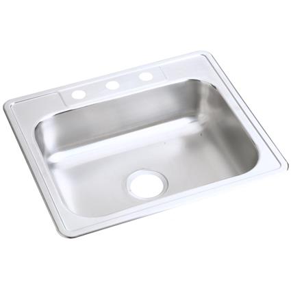 SS 25x22x6.5 Single Bowl Drop-in Sink