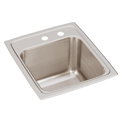 SS 15x17.5x10 Single Drop-in Sink