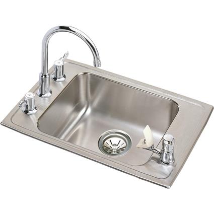 SS 22x19.5x4 Single Drop-in Sink Kit
