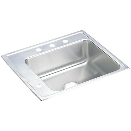 SS 22x19.5x6 Single Drop-in ADA Sink