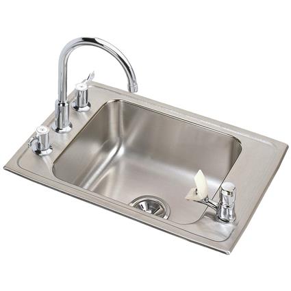 SS 25x17x4 Single Drop-in Sink Kit