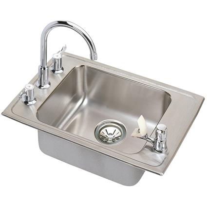 SS 25x17x5.5 Single Drop-in Sink Kit