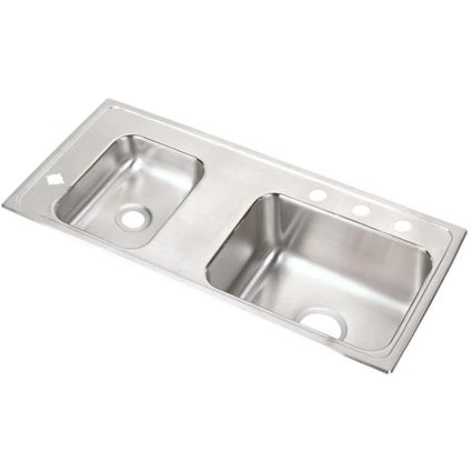 SS 37.2x17x5 Dbl Bowl Drop-in Sink