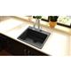 Qtz 25x22x9.5 Single Drop-in Sink Black