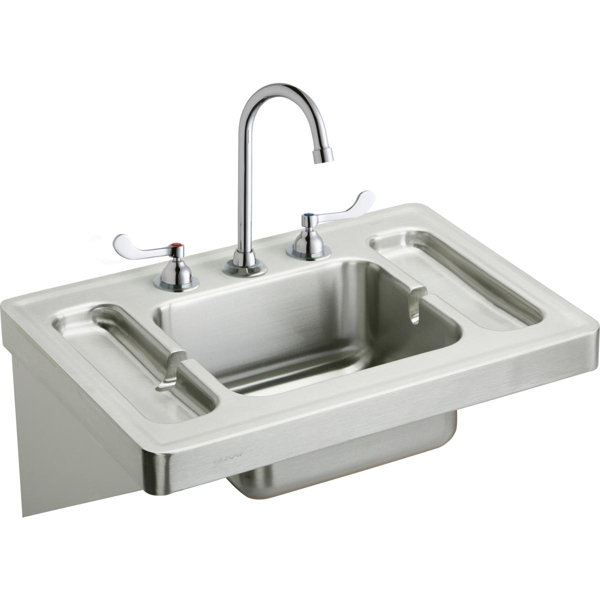 Elkay ESLV2820W4C | Wall Mount Stainless Steel Surgeon Sink