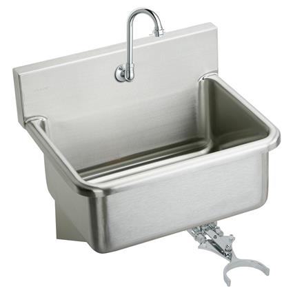 SS 31"x19.5"x10.5" Wall Single Sink Kit