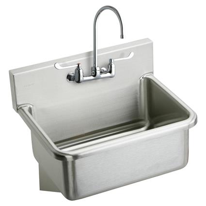 SS 31"x19.5"x10.5" Wall Single Sink Kit
