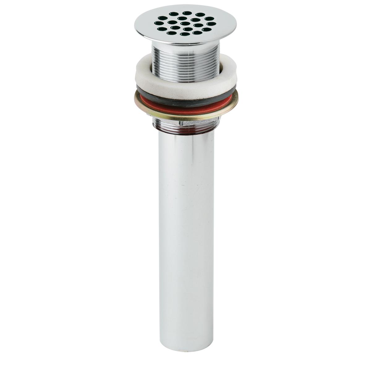 Elkay Drain Fitting 1-1/2 Chrome Plated Brass with Perforated Grid and ...