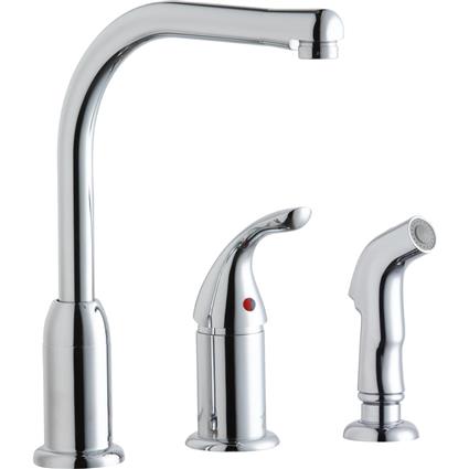 Faucet w/ Remote Handle + Side Spray CR