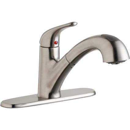 1 Hole Faucet Pull-out Spray Lustr Steel