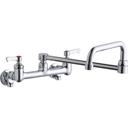 Wall Faucet 8" Double Swing Spt 2" Hndl