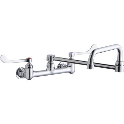 Wall Faucet 8" Double Swing Spt 6" Hndl