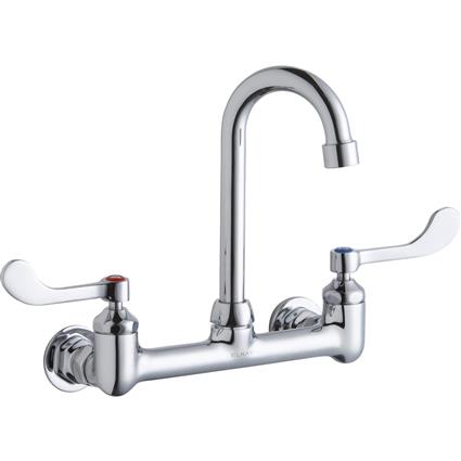 Wall Faucet w/ 4" Gneck Spout 4" Handle
