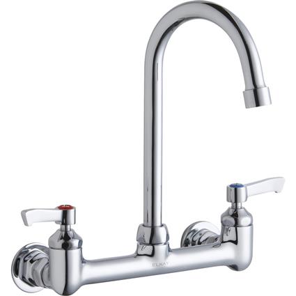 Wall Faucet 5" Gneck Spt 2" Hndl Inlets