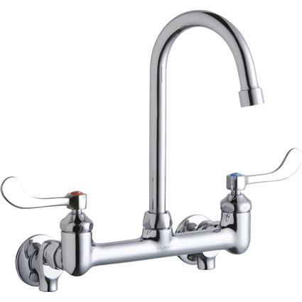 Wall Faucet w/ 5" Gneck Spout 4" Handle