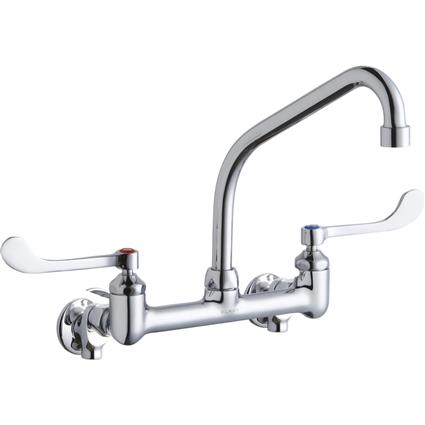 Wall Faucet 8" High Arc Spout 6in Handle
