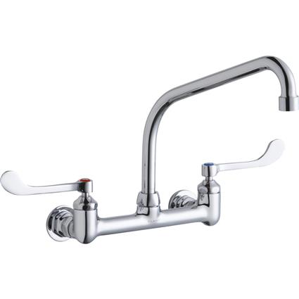 Wall Faucet 10" High Arc Spout 6" Handle