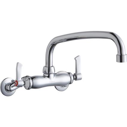 Wall Faucet with 10" Arc Tube Spout CR