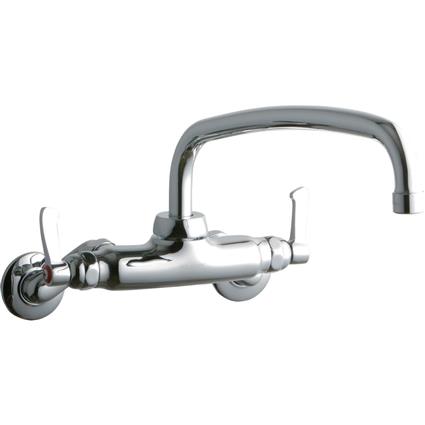Wall Faucet with 12" Arc Tube Spout CR