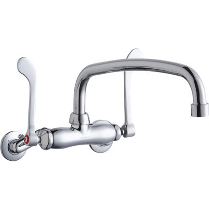 Wall Faucet 12" Arc Tube Spout 2in Inlet