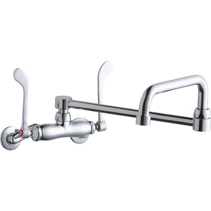 Wall Faucet Double Swing Spout 2in Inlet