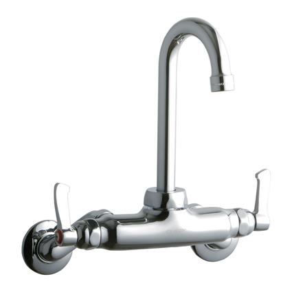 Wall Faucet w/ 4" Gneck Spout 2in Inlet