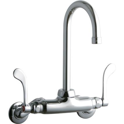 Wall Faucet w/ 5" Gneck Spout 2in Inlet