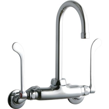 Wall Faucet w/ 5" Gneck Spout 2in Inlet
