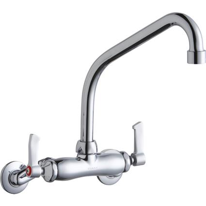 Wall Faucet 8" High Arc Spt 2in Inlet CR