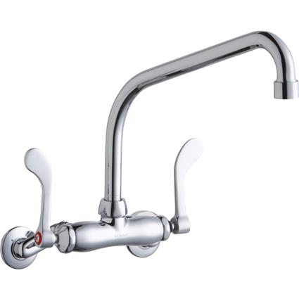Wall Faucet 10" High Arc Spout 2in Inlet