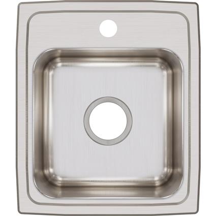 SS 15x17.5x7.6 Single Drop-in Sink