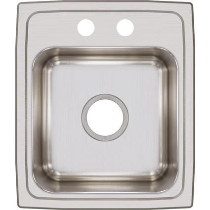 SS 15x17.5x7.6 Single Drop-in Sink