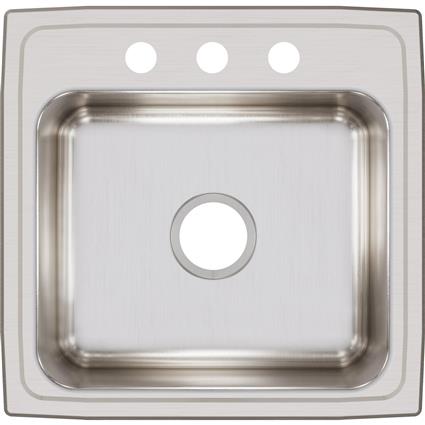 SS 19.5x19x7.5 Single Drop-in Sink