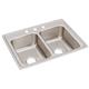 SS 29x22x7.6 Double Bowl Drop-in Sink