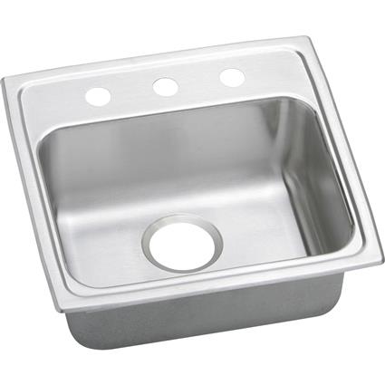 SS 19.5x19x6 Single Drop-in ADA Sink
