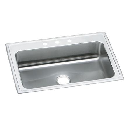 SS 33x22x7.6 Single Bowl Drop-in Sink