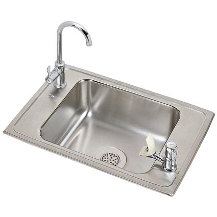 SS 25x17x7.1 Single Drop-in Sink Kit