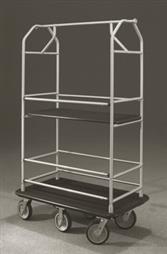 48.5" Glaro Value Condo Carts with Removable Shelves and 1" Diameter Tubing and 6 Pneumatic Wheels - With Numerous Color Choices