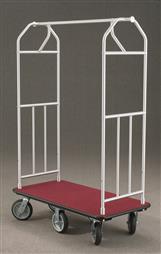 40.5" Glaro Value Bellman Cart with 1" Diameter Tubing and 6 Pneumatic Wheels - With Numerous Color Choices