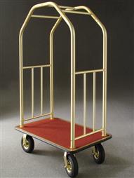 41.5" Glaro Deluxe Bellman Cart with 1.5" Diameter Tubing and 4 Pneumatic Wheels - With Numerous Color Choices