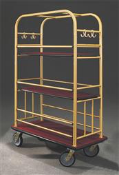 40.5" Glaro High Roller Condo Cart with Removable Shelves and 1.5" Diameter Tubing and 4 Pneumatic Wheels - With Numerous Color Choices