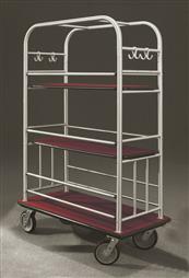 40.5" Glaro High Roller Condo Cart with Removable Shelves and 1.5" Diameter Tubing and 4 Pneumatic Wheels - With Numerous Color Choices