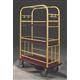 40.5" Glaro High Roller Condo Cart with Removable Shelves and 1.5" Diameter Tubing and 6 Pneumatic Wheels - With Numerous Color Choices