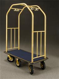 49.5" Glaro Glider Premium Bellman Cart with 6 Pneumatic Wheels - With Numerous Color Choices