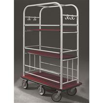 48.5" Glaro High Roller Condo Cart with Removable Shelves and 1.5" Diameter Tubing and 6 Pneumatic Wheels - With Numerous Color Choices