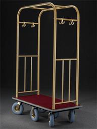 49.5" Glaro Glider Premium High Roller Bellman Cart with 6 Pneumatic Wheels - With Numerous Color Choices